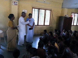 Ilayaraja Helps Flood Victims in Chennai Photos